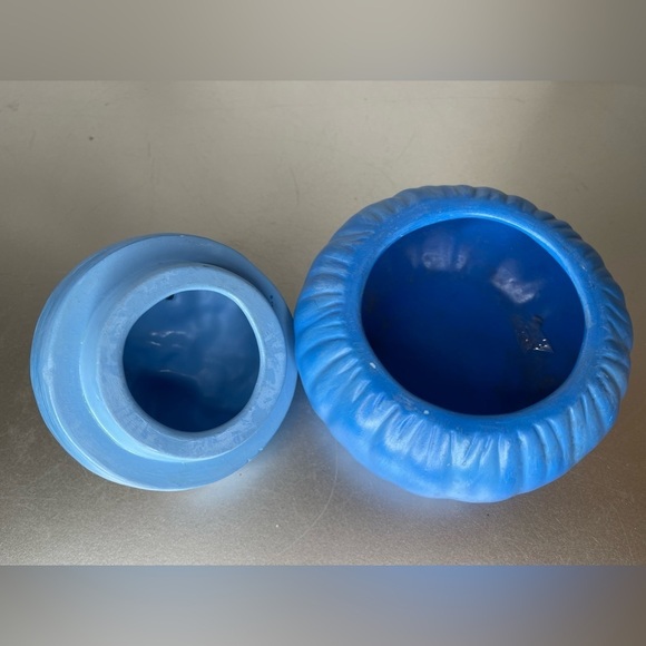 Vintage Dona’s Molds Inc Mouse Candy Hearts Lidded Bowl Dish Blue Trinket Dish - Picture 5 of 8